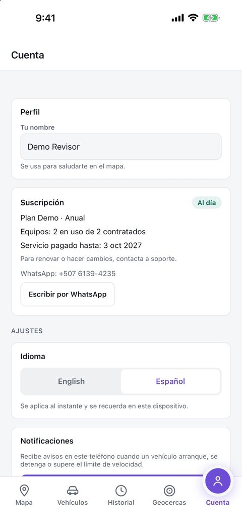 Cuenta y suscripción